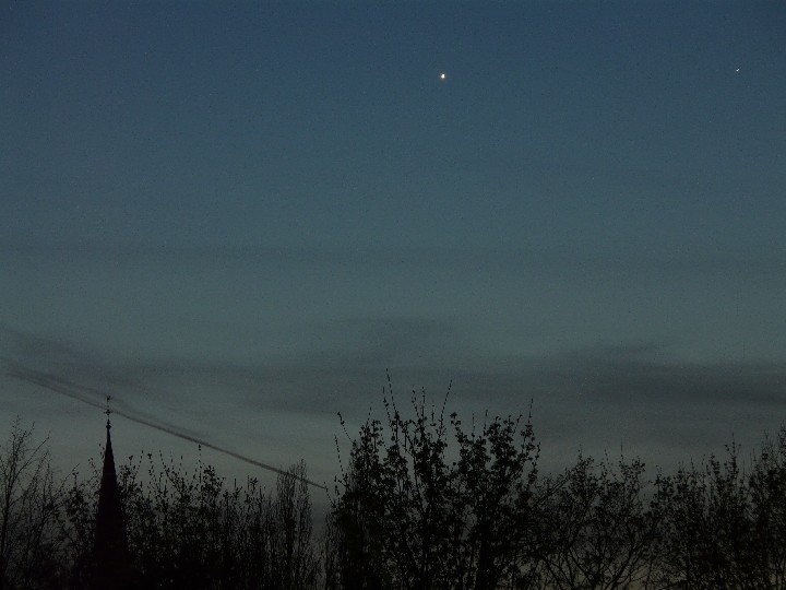 Merkur und Venus am 06.04.2010
