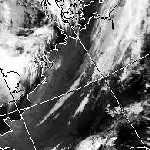 Satellitenbild (Infrarot, Ausschnitt) von NOAA 16 vom 07.05.2003, 05.09 MESZ