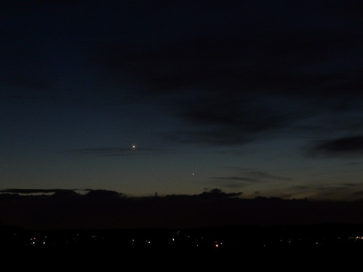 Merkur und Venus am 31.03.2010