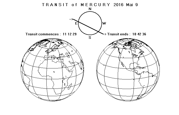 Merkurtransit am 09.05.2016